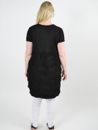 Black Sparkle Textured Dress by Knit Knit