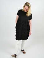 Black Sparkle Textured Dress by Knit Knit