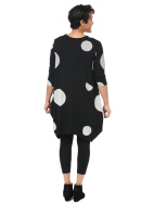 Black Stripe Circles Leighton Dress by Snapdragon & Twig