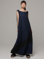 Blue Colorblock Dress by Ozai N Ku