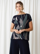 Boatneck Dolman Top Cap Sleeve by Sympli