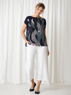 Boatneck Dolman Top Cap Sleeve by Sympli