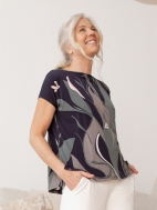 Boatneck Dolman Top Cap Sleeve by Sympli