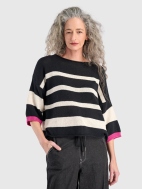 Boxy Stripes Sweater by Alembika