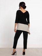 Color Block 3/4 Sleeve Reversible Angle by Sympli