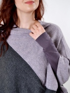 Color Block Poncho by Kinross Cashmere