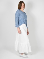 Cotton Gauze Ruffle Skirt by Bryn Walker