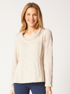 Cowl Seamed Tee by Habitat