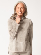 Cozy Velour Tranquil Top by Habitat