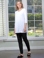 Crinkle 3/4 Sleeve Tunic by Chalet et ceci