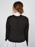 Cropped Linen Jacket by Inizio