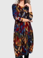 Dayglow Crew Cocoon Dress by Alembika