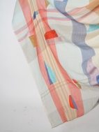Dea Embroidered Plaid Scarf by Amet & Ladoue