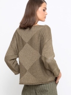 Diamond Knit Sweater by Ozai N Ku