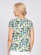 Dot Cap Slv Tee by Olivia by Habitat