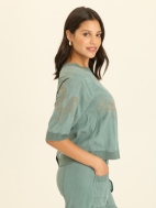 Embroidered Linton Top by XCVI