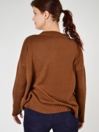 Emma Asymmetrical Hem Sweater by Plush Cashmere