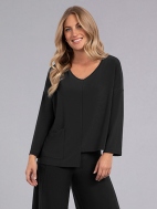 Etch V-Neck Top by Sympli