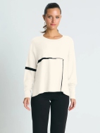 Fine Line Crewneck Sweater by Planet by Lauren G