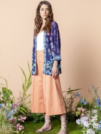 Floral Shawl Collar Jacket by Ivko