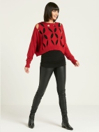Flower Power Cropped Sweater by Planet