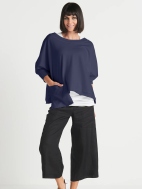 French Terry Drop Pocket Tee by Planet by Lauren G