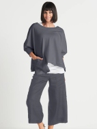 French Terry Drop Pocket Tee by Planet by Lauren G