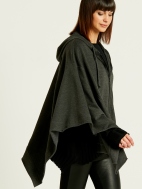 French Terry Zipped Up Poncho by Planet
