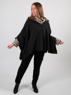 French Terry Zipped Up Poncho by Planet