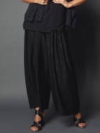 Glitter Pinstripe Evening Gauchos by Alembika