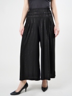Glitter Pinstripe Evening Gauchos by Alembika