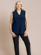 Go To Narrow V-Neck Tank by Sympli