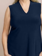 Go To Narrow V-Neck Tank by Sympli