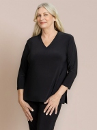 Go To Narrow V-Neck Top by Sympli