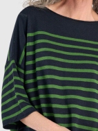 Green Stripes Sweater by Alembika