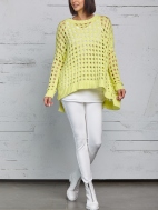 Holey Crew Sweater by Planet by Lauren G