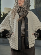 Ivory Quilted Jacket by Alembika