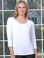 Jersey 3/4 Sleeve Basic Top by Chalet et ceci