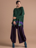 Jungle Green Floral Layered Top by Alembika