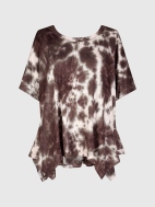 Latte Flounce Tee by Alembika