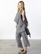 Light Linen Asymmetrical Pant by Bryn Walker