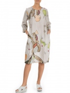 Linen Abstract Print Dress by Grizas