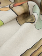 Linen Abstract Print Dress by Grizas