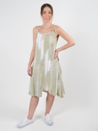 Linen Brushstroke Dress by Inizio