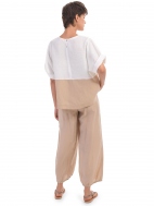 Linen Color Block Tee by Alembika