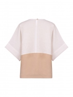 Linen Color Block Tee by Alembika