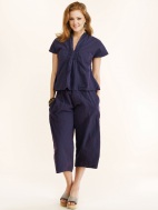 Linen Crop Pant by Luna Luz