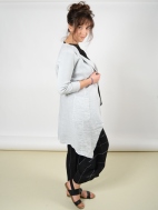 Linen Open Front Jacket by Inizio
