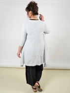 Linen Open Front Jacket by Inizio
