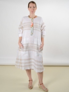 Linen Plaid Tunic Dress by Alembika